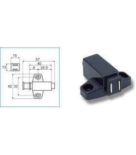 Loquet magnétique simple corp carré Loquet magnétique simple corp carré