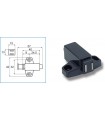 Loquet magnétique simple corp carré Loquet magnétique simple corp carré