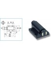 Loquet magnétique simple corp rond sur platine Loquet magnétique simple corp rond sur platine