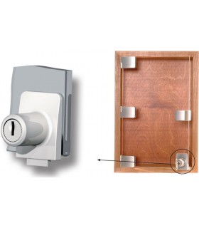 Serrure concept Square pour porte simple de vitrine