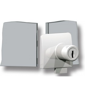 Serrure concept Square pour porte de vitrine double