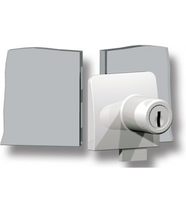 Serrure concept Square pour porte de vitrine double