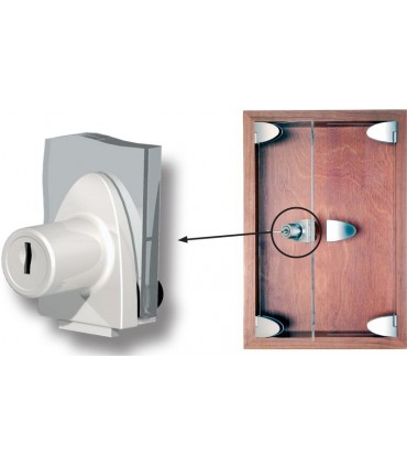 Serrure concept Badge pour porte simple de vitrine