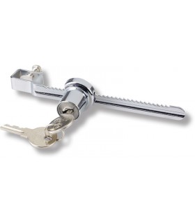 Serrure à crémaillère pour porte de vitrine en verre Serrure à crémaillère pour porte de vitrine en verre