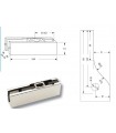 Penture basse pour porte sécurit en verre Penture basse pour porte sécurit en verre