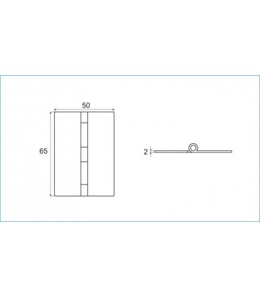 Charnière inox montage verre sur verre à coller