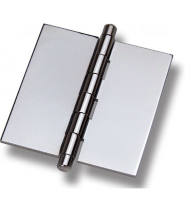 Charnière laiton montage verre sur verre à coller