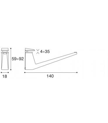 Support d'étagère design MS01433 par Confalonieri