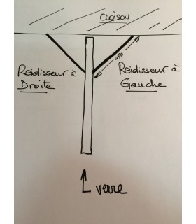 Barre raidisseur carrée pour cloison de douche fixation à 45° Barre raidisseur carrée pour cloison de douche fixation à 45°