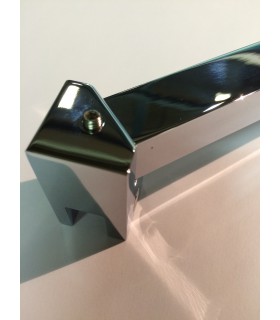 Barre raidisseur carrée pour cloison de douche fixation à 45° Barre raidisseur carrée pour cloison de douche fixation à 45°