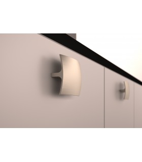 Poignée bouton carré forme convexe série 803 nickel satiné Poignée bouton carré forme convexe série 803 nickel satiné