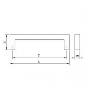 Poignée de meuble Angulaire série Fort par Viefe