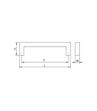Poignée de meuble Angulaire série Fort par Viefe