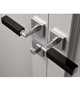 Paire de béquilles Cube home en noir opaque par Arius