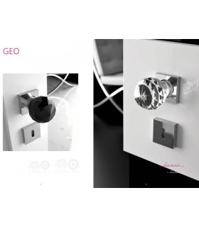 Paire de béquilles Geo transparent Ø 60 mm par Arius Home