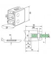 Pince à verre pour tube - modèle 26 - inox aisi 316 Pince à verre pour tube - modèle 26 - inox aisi 316