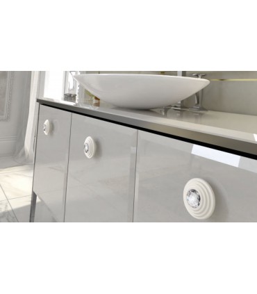 Twist cristal Swarovski transparent base blanche