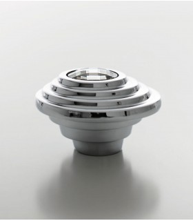 Bouton de meuble Twist cristal Swarovski transparent base chromé brillant Bouton de meuble Twist cristal Swarovski transparent base chromé brillant