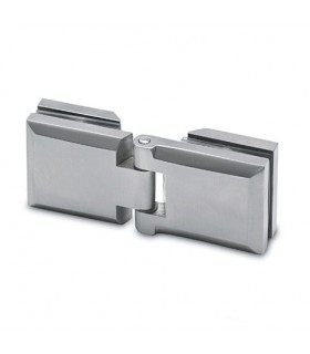 Charnière pour porte en verre fixation verre sur verre Charnière pour porte en verre fixation verre sur verre