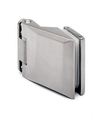 Paumelle inox avec fiche pour porte clarit en verre