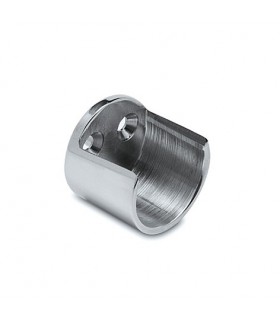 Embase ouverte pour barre de penderie Ø 25 ou 38 mm chromé brillant Embase ouverte pour barre de penderie Ø 25 ou 38 mm chromé brillant