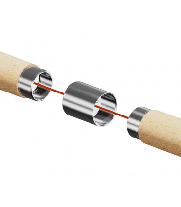 Raccord de liaison 180° bois sur bois