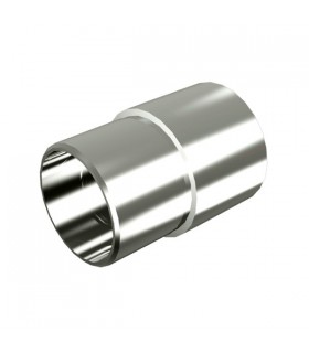 Raccord de liaison 180° bois sur tube inox Ø 42.4 x 2 mm