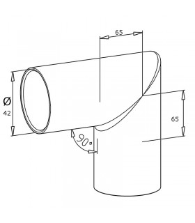 Raccord de liaison angulaire 90° bois sur bois