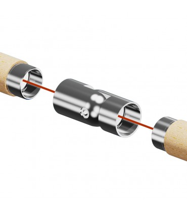 Raccord de liaison angle variable bois sur bois