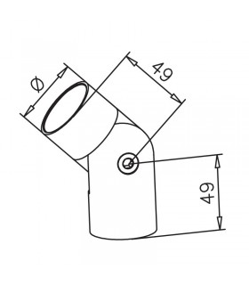 Raccord de liaison angle variable bois sur bois