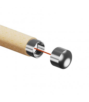 Embout de finition inox pour main courante bois