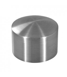 Embout de finition inox pour main courante bois