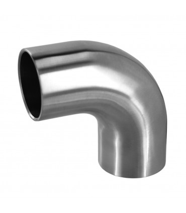 Embout de finition crosse inox pour main courante bois