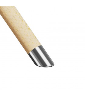 Embout de finition décoratif inox pour main courante bois