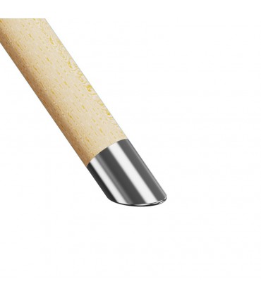 Embout de finition décoratif inox pour main courante bois