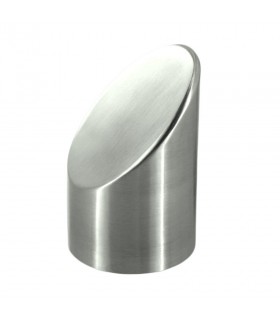 Embout de finition décoratif inox pour main courante bois