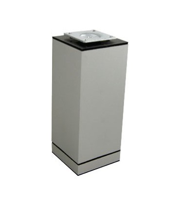 Pied de meuble en aluminium forme carrée 60 x 60 mm