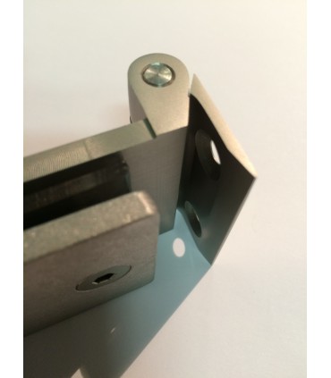 Paumelle avec fiche série Graz pour porte clarit en verre