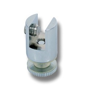 Pince fixe Ø 20 montage sur cloison verre 