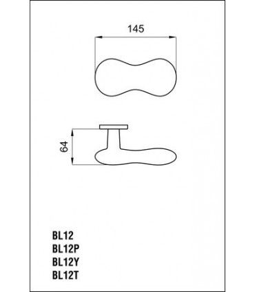 Poignée de porte BLIP BL12 dnd Martinelli
