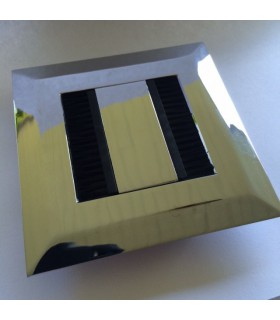 Passe câble zamack série Rectangular chromé brillant Passe câble zamack série Rectangular chromé brillant