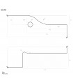 Encoches sur verre pour kit penture  Encoches sur verre pour kit penture