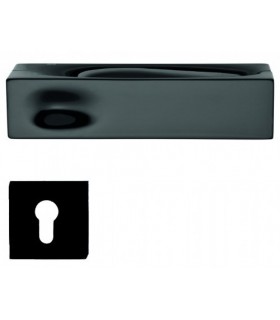Poignée de porte INTAKE IN14 noir avec rosace clé I