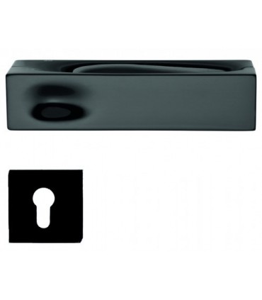 Poignée de porte INTAKE IN14 noir avec rosace clé I