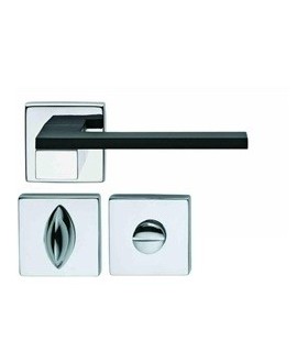 Poignée de porte ESA ES14 chrome brillant et noir