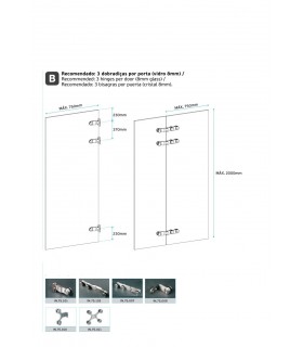 Spider charniére 2 branches inox brossé Spider charniére 2 branches inox brossé