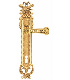 Paire de poignée sur plaque Castle 002 style Louis XVI Paire de poignée sur plaque Castle 002 style Louis XVI