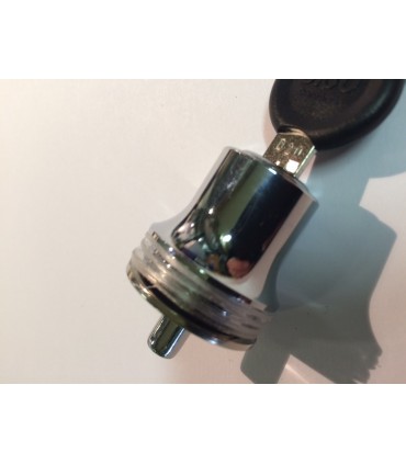 Serrure poussoir pour porte coulissante de vitrine en verre