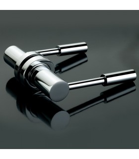 Poignée béquille sur rosace CIRCOLO de Groël chromé brillant