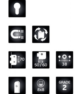Serrure magnétique série 805 pour cylindre européen Serrure magnétique série 805 pour cylindre européen